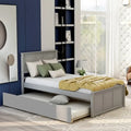 Lit plate-forme Merax une place avec lit gigogne