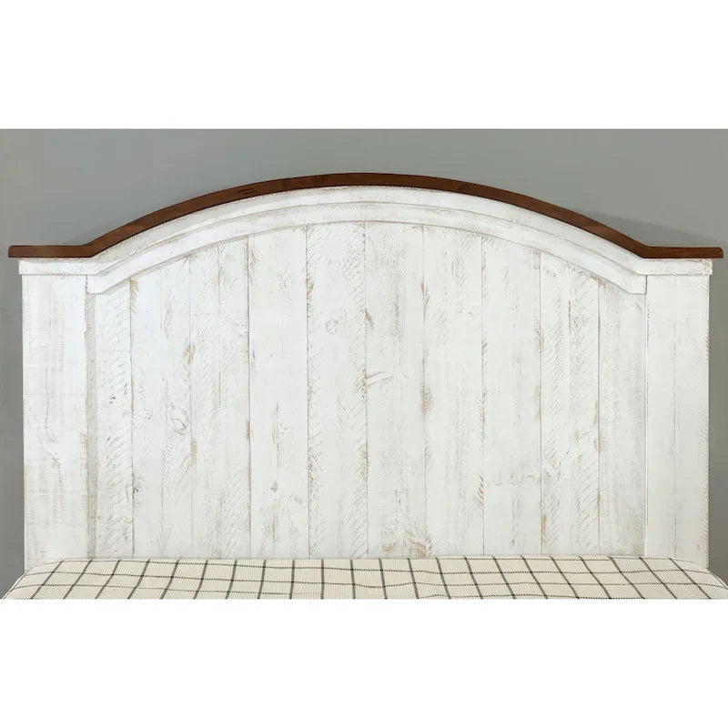 Ensemble de chambre à coucher 3 pièces en pin blanc Ynez Farmhouse avec port USB par Furniture of America