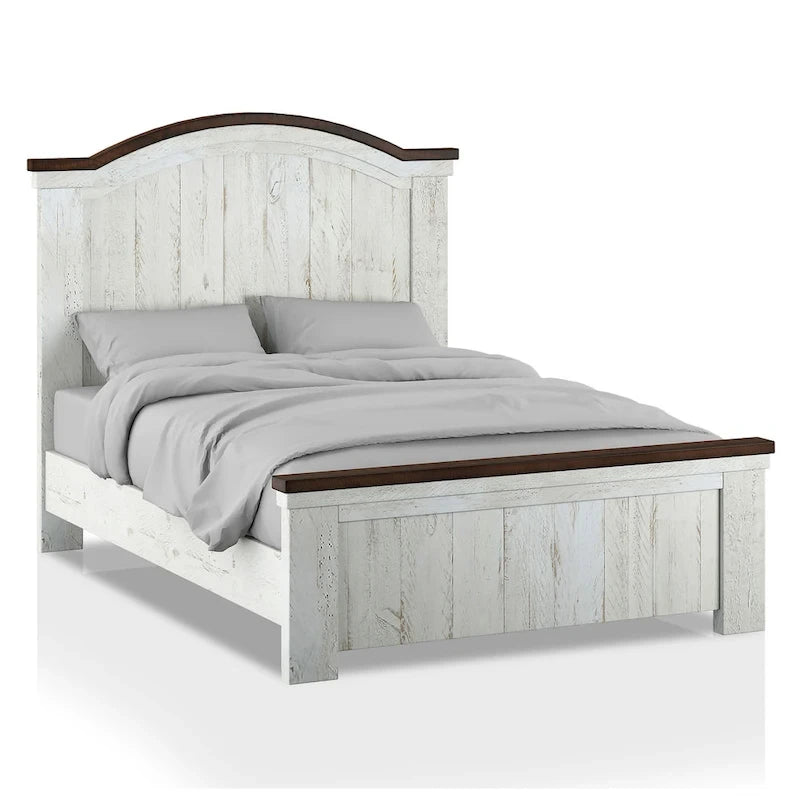 Ensemble de chambre à coucher 3 pièces en pin blanc Ynez Farmhouse avec port USB par Furniture of America