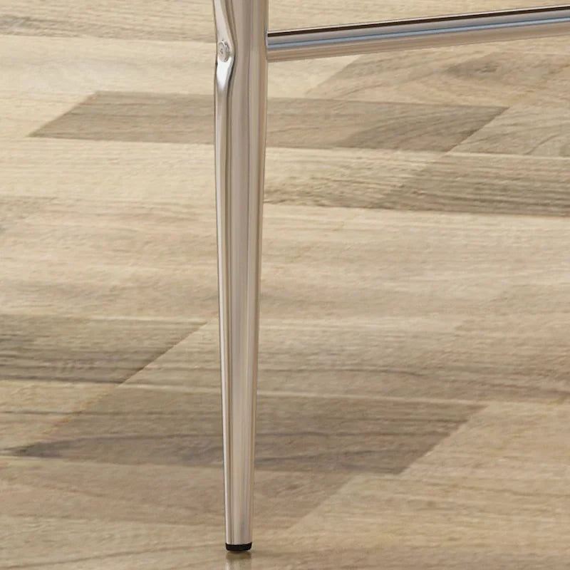 Tabourets de bar modernes garnis Bandini avec pieds chromés (lot de 2) par Christopher Knight Home