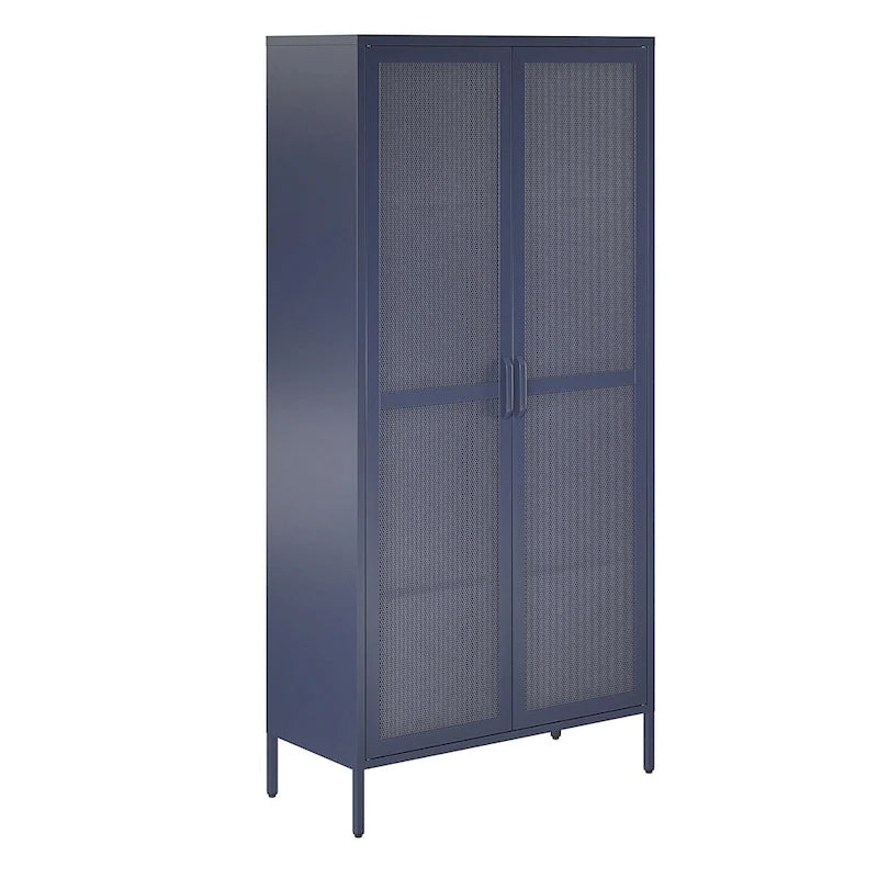 Meuble de Rangement en Métal Haut à 2 Portes Novogratz Channing