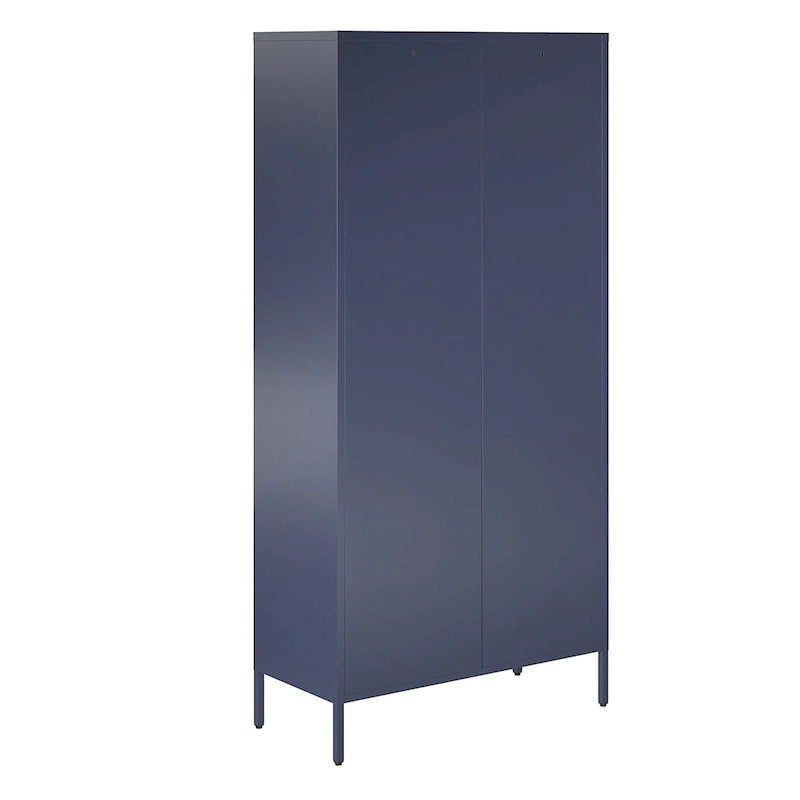Meuble de Rangement en Métal Haut à 2 Portes Novogratz Channing