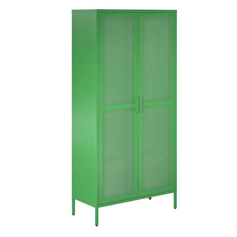 Meuble de Rangement en Métal Haut à 2 Portes Novogratz Channing