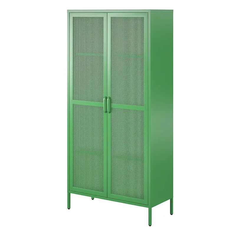 Meuble de Rangement en Métal Haut à 2 Portes Novogratz Channing