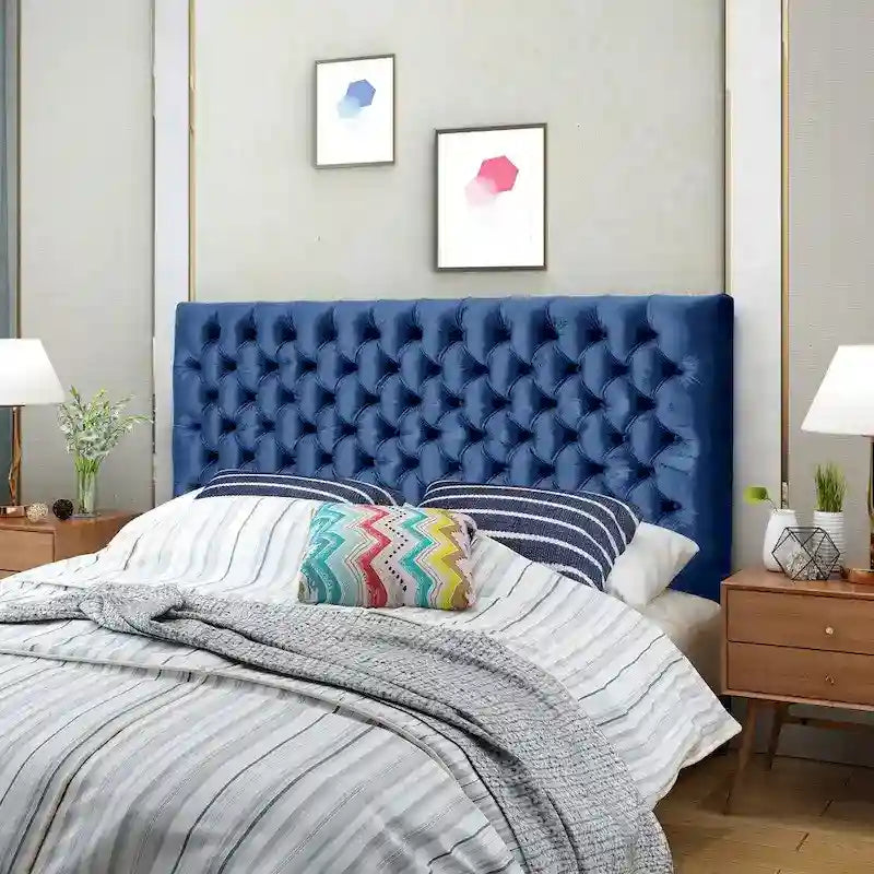 Tête de lit réglable en velours Jezebel par Christopher Knight Home