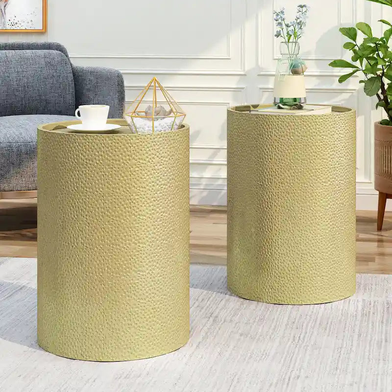Tables d'appoint martelées Brookhaven (lot de 2) par Christopher Knight Home