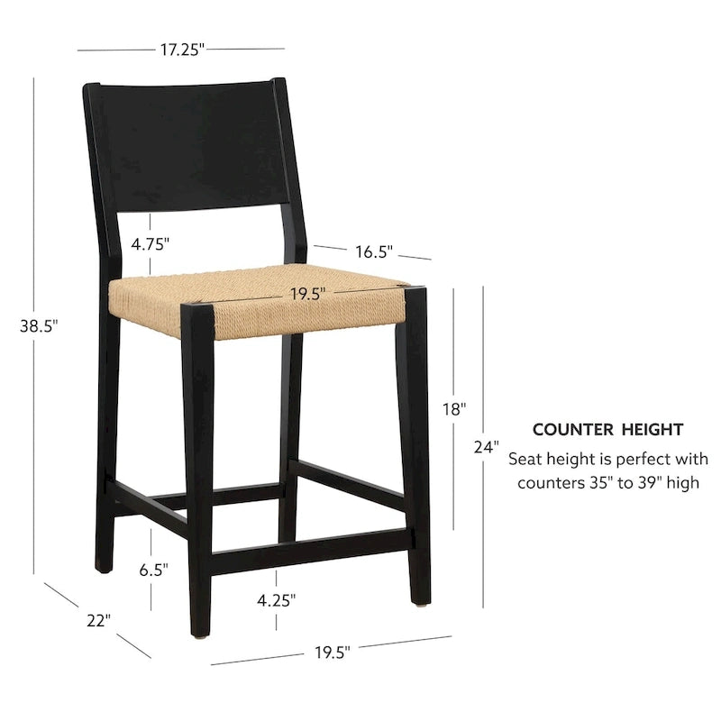 Tabouret de comptoir Caelan Seagrass 61 cm (ensemble de 2)