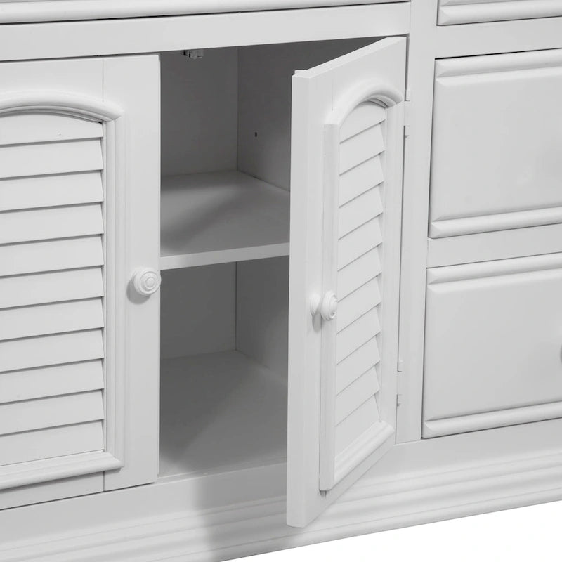 Commode triple et miroir en option Beachcrest