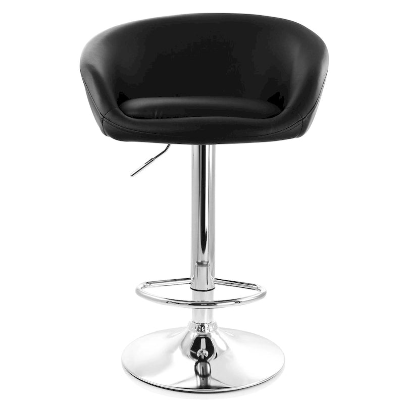 Tabouret de bar réglable en similicuir Elama, lot de 2