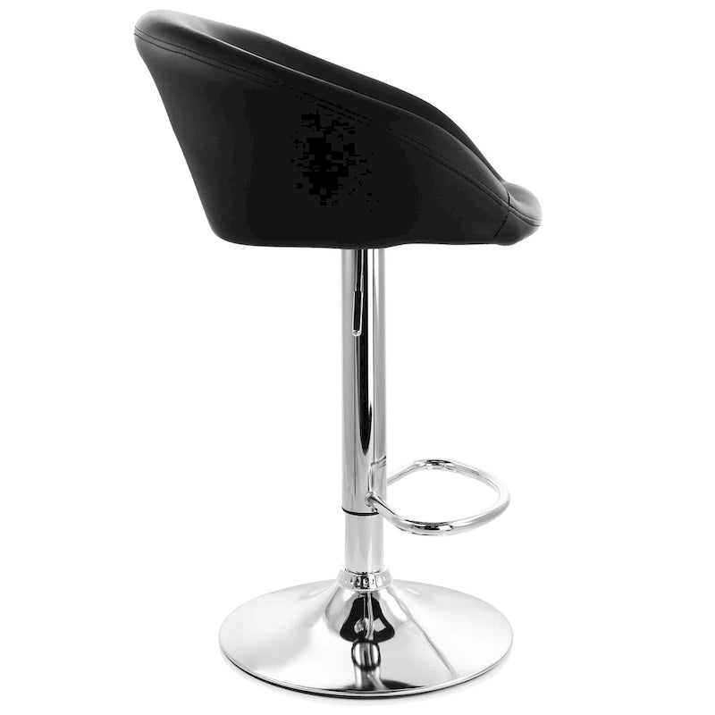Tabouret de bar réglable en similicuir Elama, lot de 2