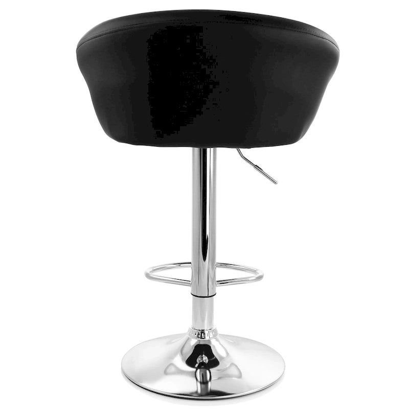 Tabouret de bar réglable en similicuir Elama, lot de 2