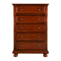 Commode à 5 tiroirs Meade Cherry (36 po L x 18 po l x 53 po H)