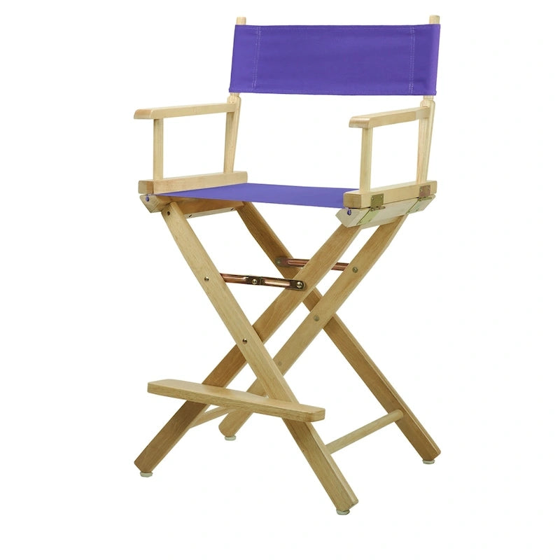 Chaise de metteur en scène 24 pouces, finition naturelle