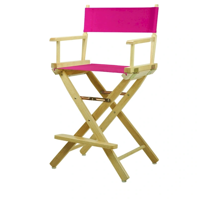 Chaise de metteur en scène 24 pouces, finition naturelle