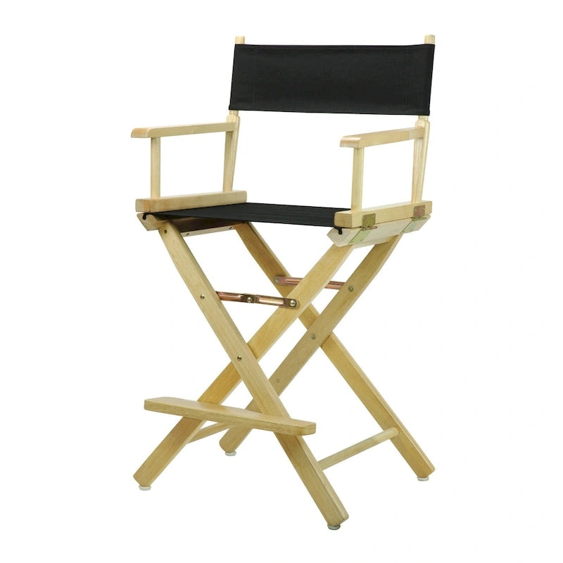 Chaise de metteur en scène 24 pouces, finition naturelle