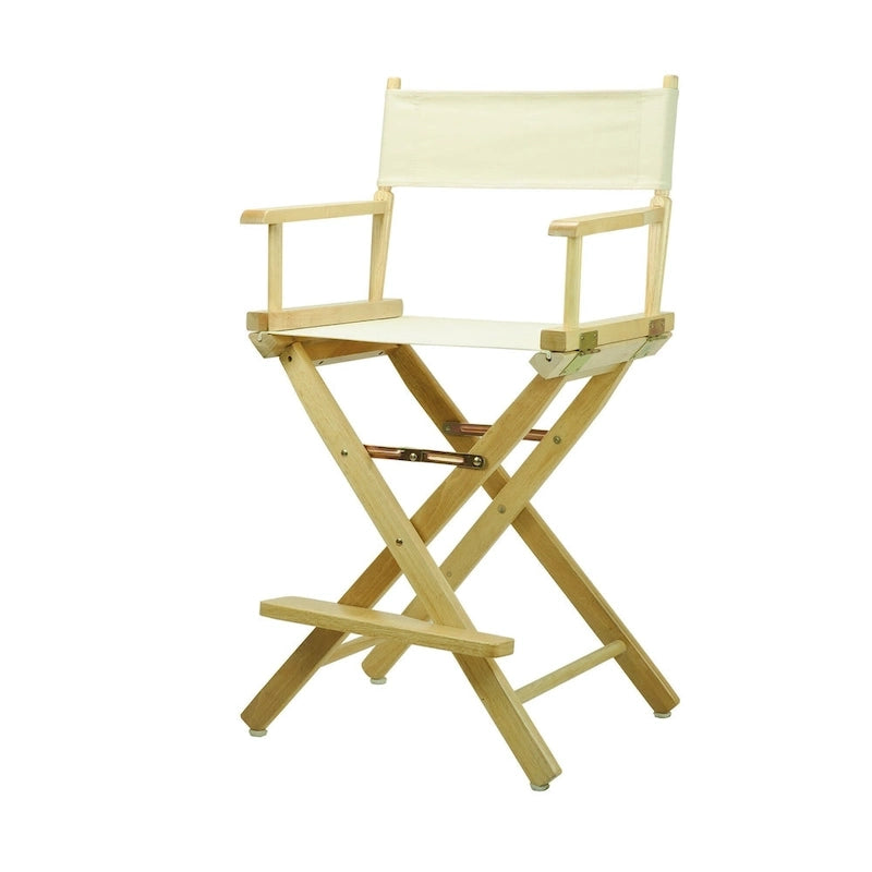 Chaise de metteur en scène 24 pouces, finition naturelle