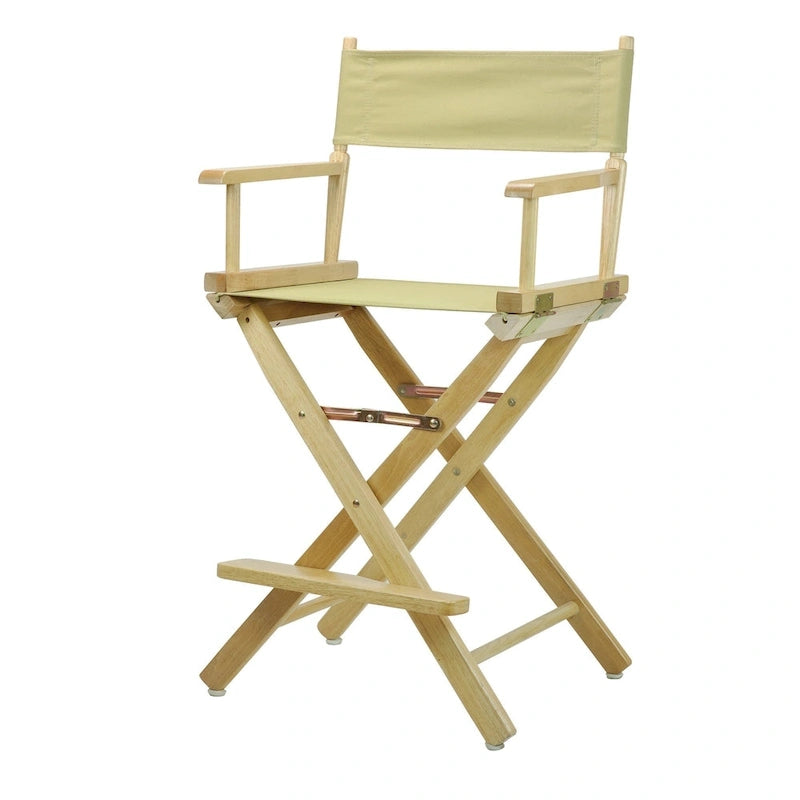 Chaise de metteur en scène 24 pouces, finition naturelle
