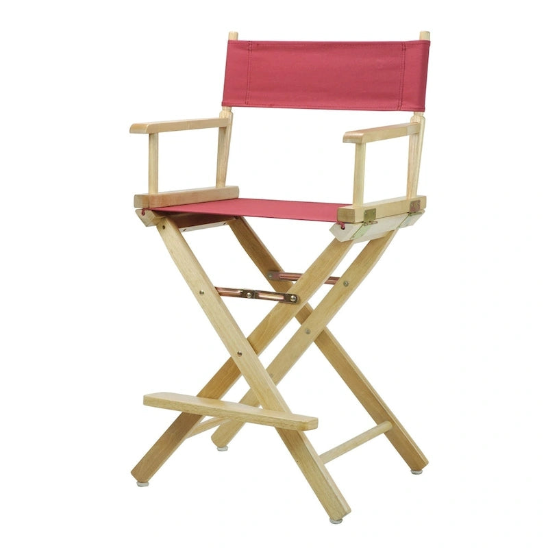 Chaise de metteur en scène 24 pouces, finition naturelle