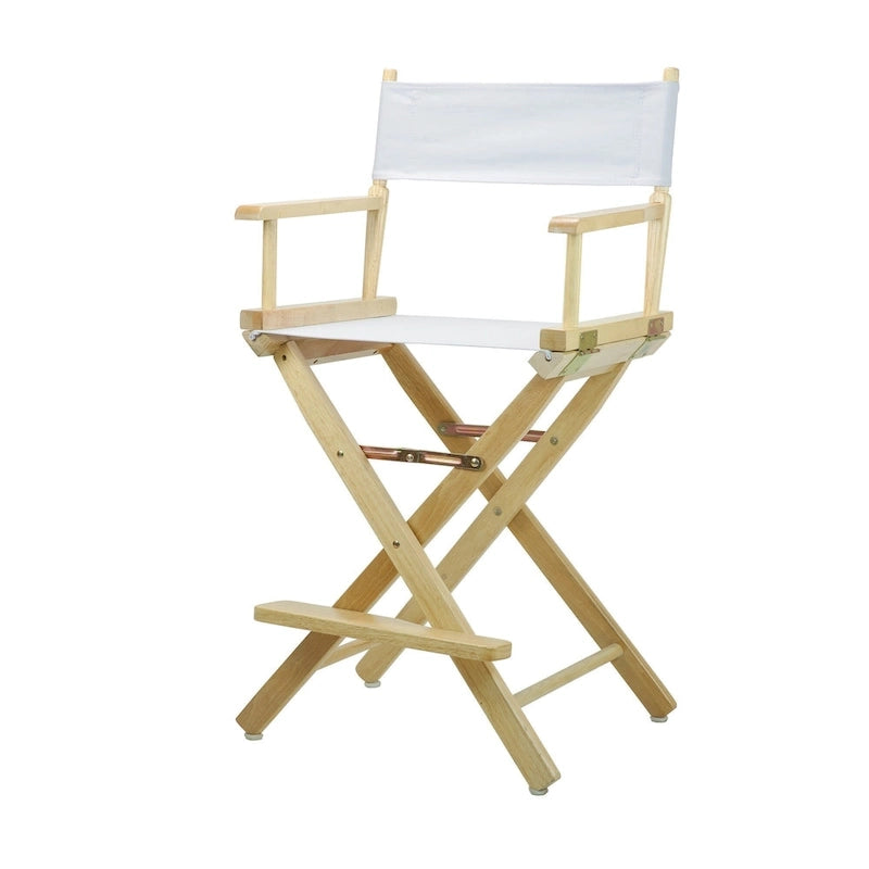 Chaise de metteur en scène 24 pouces, finition naturelle