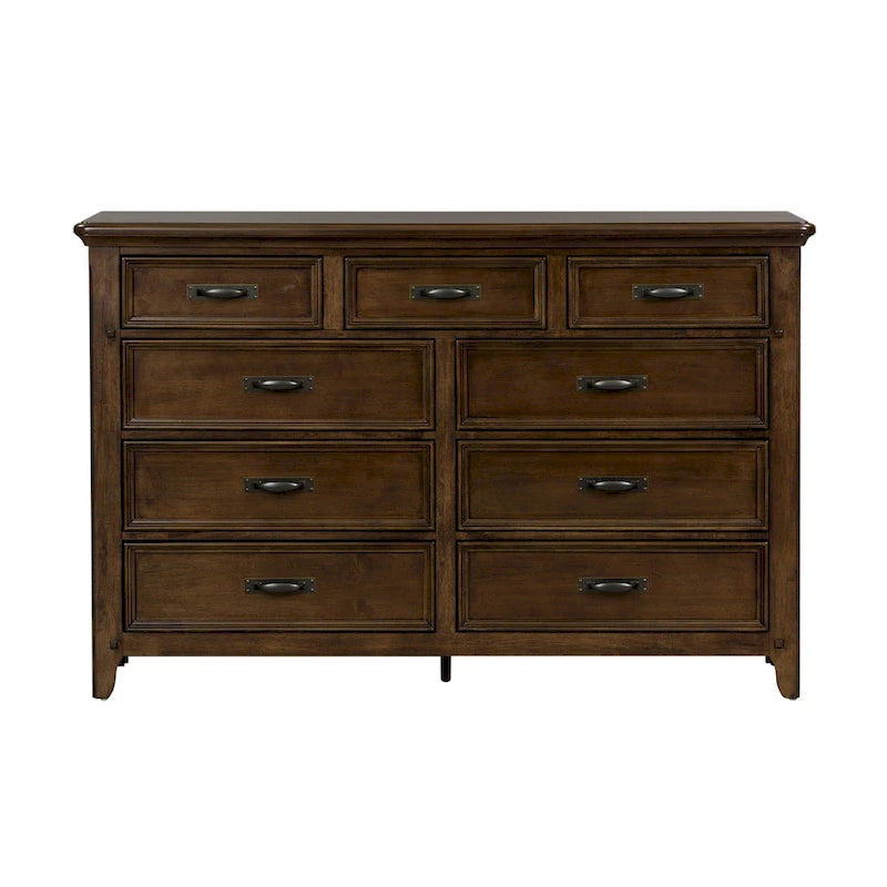 Commode et miroir Saddlebrook Tobacco de Copper Grove