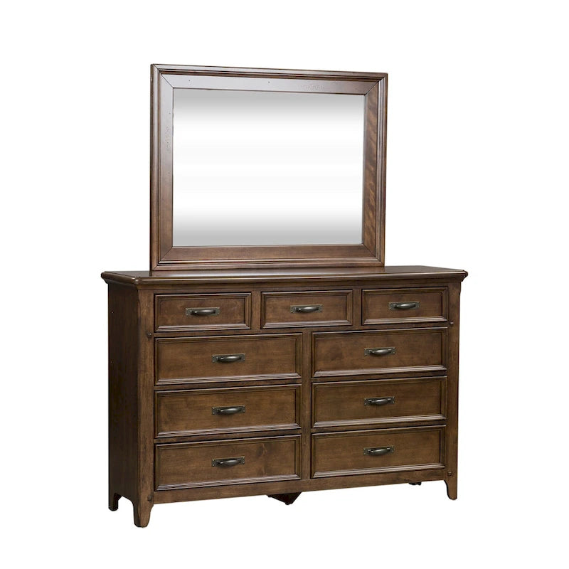 Commode et miroir Saddlebrook Tobacco de Copper Grove