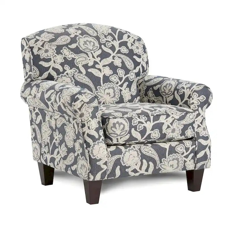 Fauteuil Kilmettin en chenille à motif floral de Furniture of America
