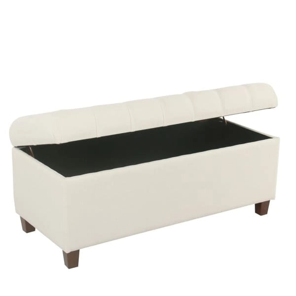 Banc de rangement capitonné Muir Copper Grove