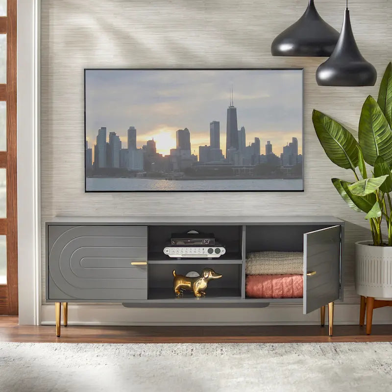 Meuble TV Lifestorey Tabaria de style mi-siècle