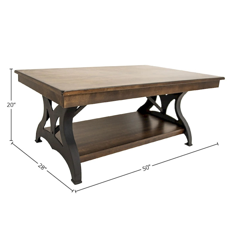 La table basse District, finition cuivre