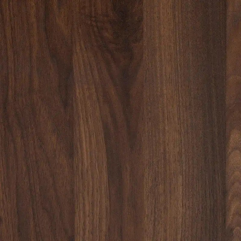 Table basse Graceland en bois finition noyer brun, de style moderne du milieu du siècle, avec 2 tiroirs