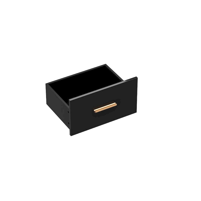 Meuble TV luxueux et spacieux avec accents dorés - 70,9