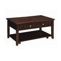 Table basse relevable rectangulaire en noyer