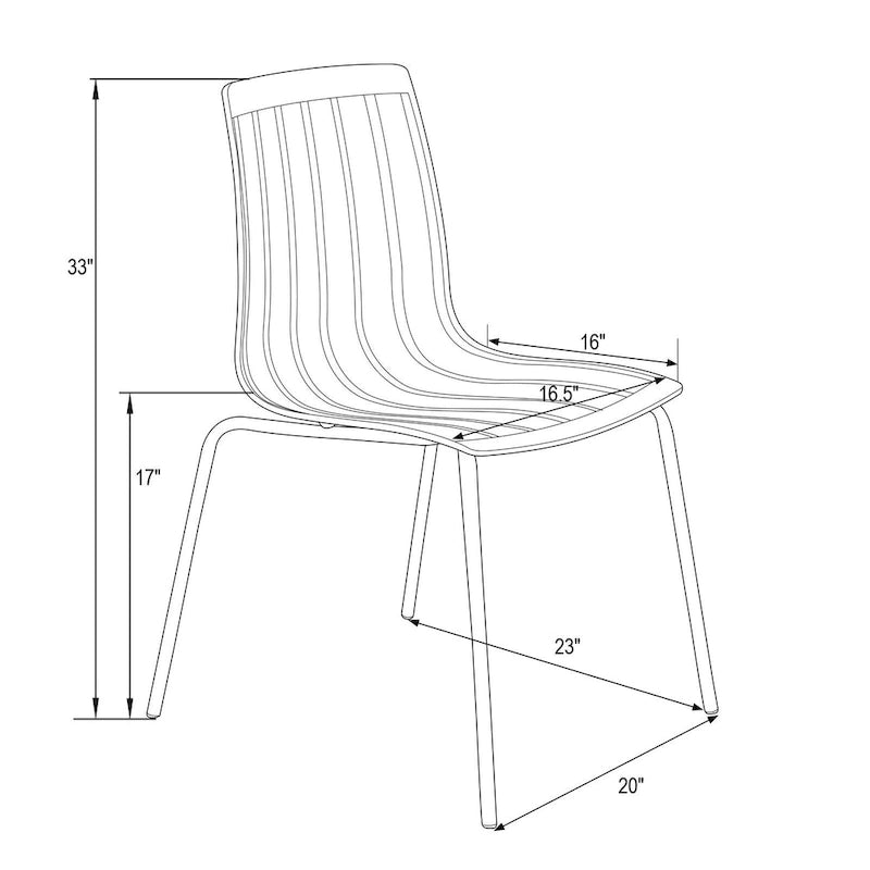 Chaise de salle à manger Ralph en acrylique avec pieds en métal chromé, chaise d'appoint moderne transparente pour salle à manger et cuisine