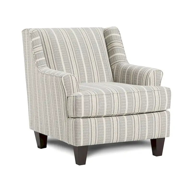 Fauteuil en tissu chenille rayé multicolore de style transitionnel Binick par Furniture of America