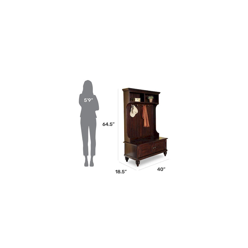 Meuble d'entrée Dark Espresso Bermuda par Homestyles