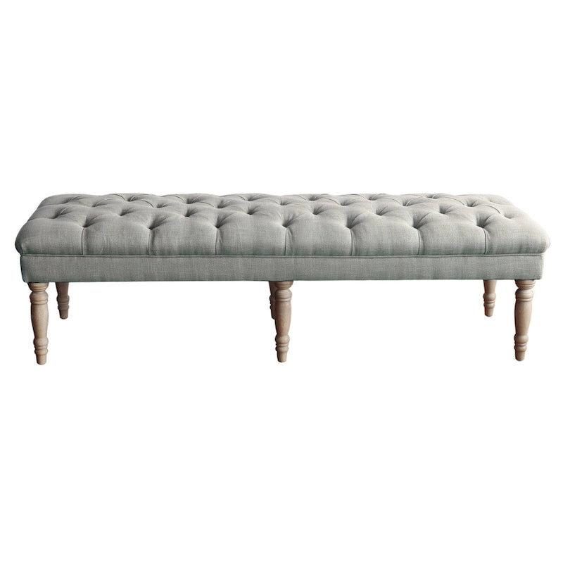 Le banc touffeté gris Blasted Rock The Gray Barn