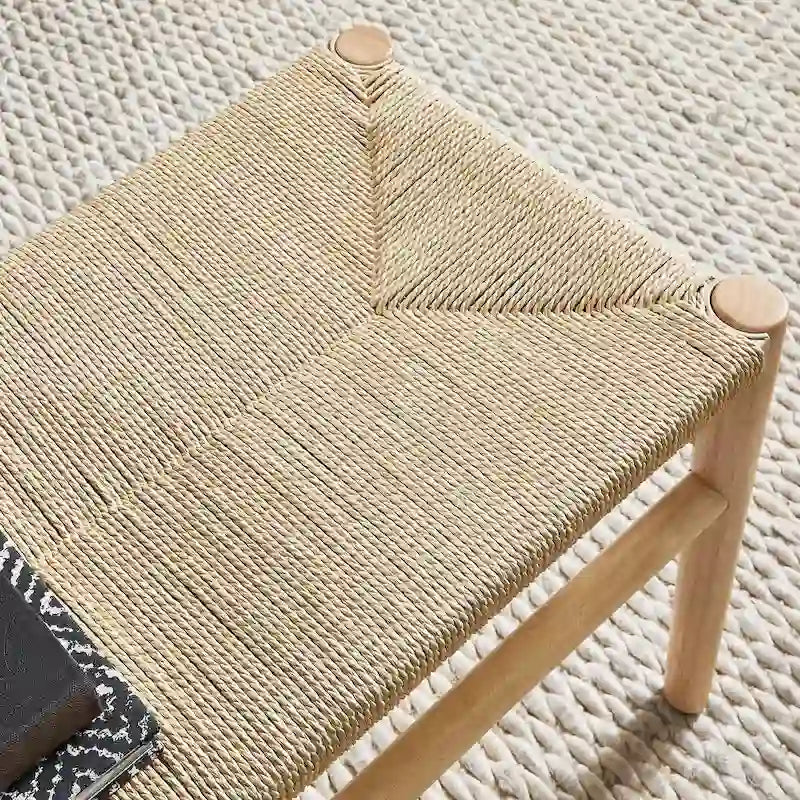 Banc Giethoorn en bois massif avec corde tressée par iNSPIRE Q Modern