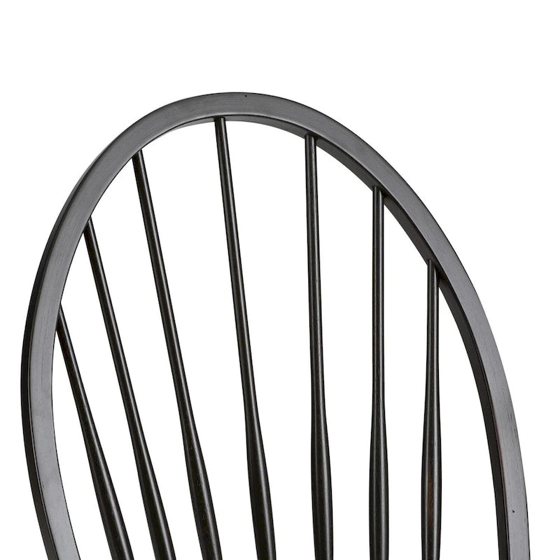 The Gray Barn Hearthstone Ridge - Chaise d'appoint noire Windsor (Lot de 2)
