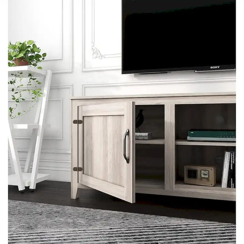 Meuble TV moderne avec portes pour téléviseurs de 55, 65, 70 et 75 pouces - M