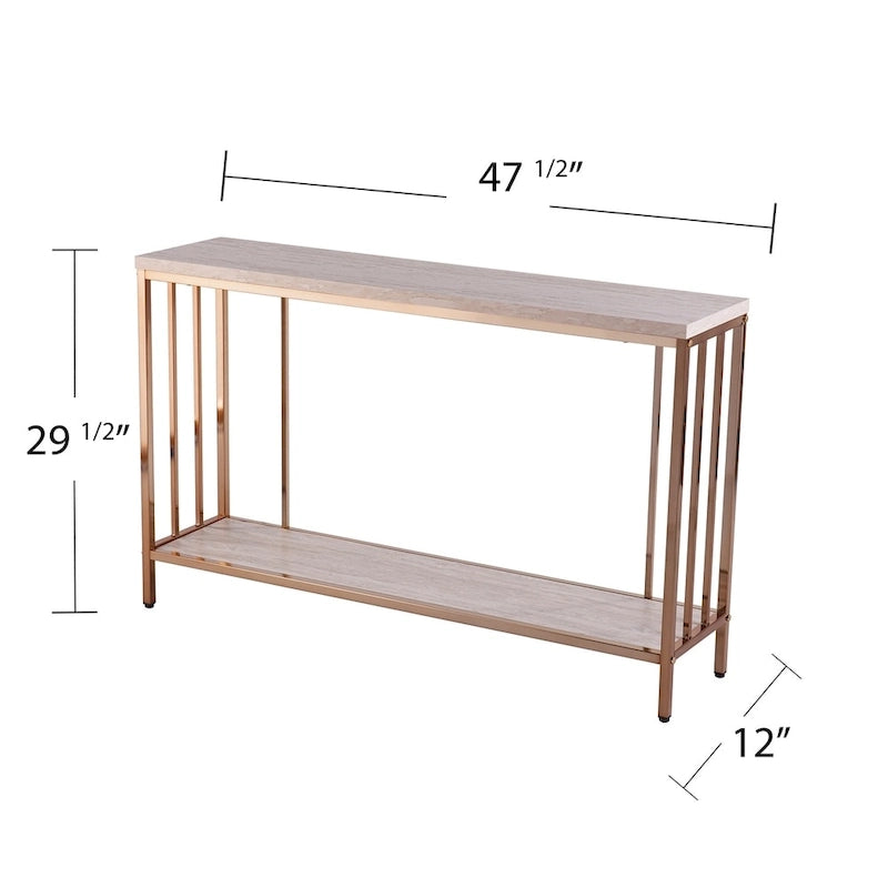 Console effet pierre Ham SEI Furniture