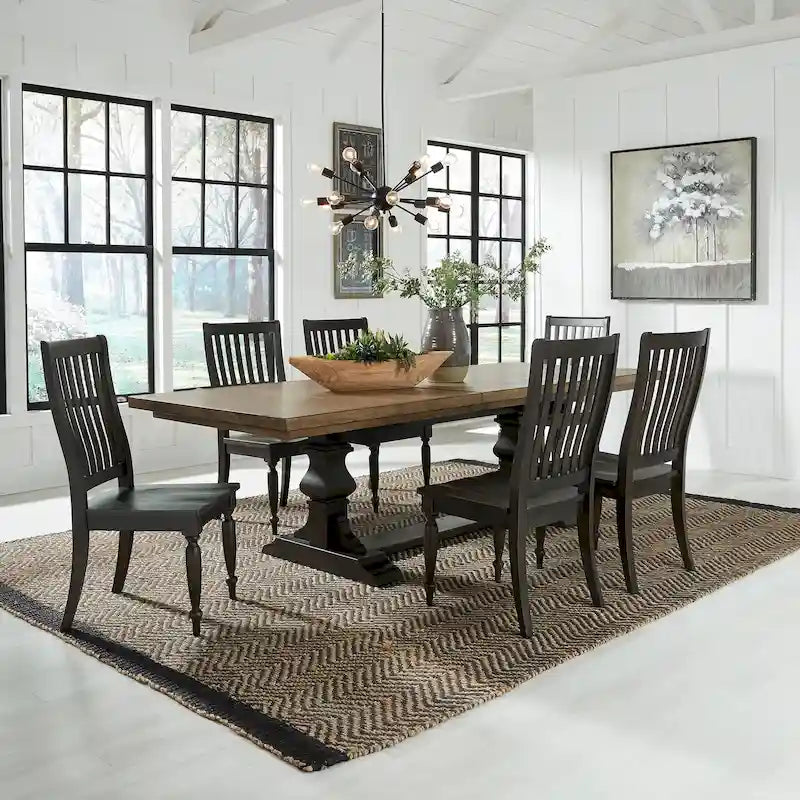 Ensemble de table à tréteaux 7 pièces Harvest Home Chalkboard