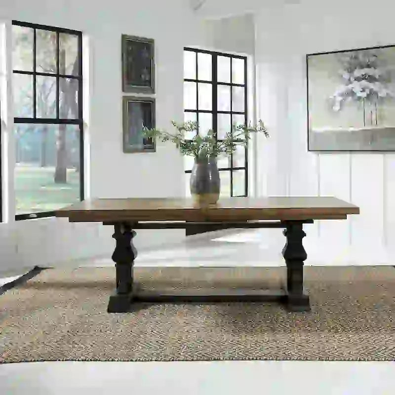 Ensemble de table à tréteaux 7 pièces Harvest Home Chalkboard