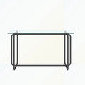 Table à manger rectangulaire avec piètement en métal