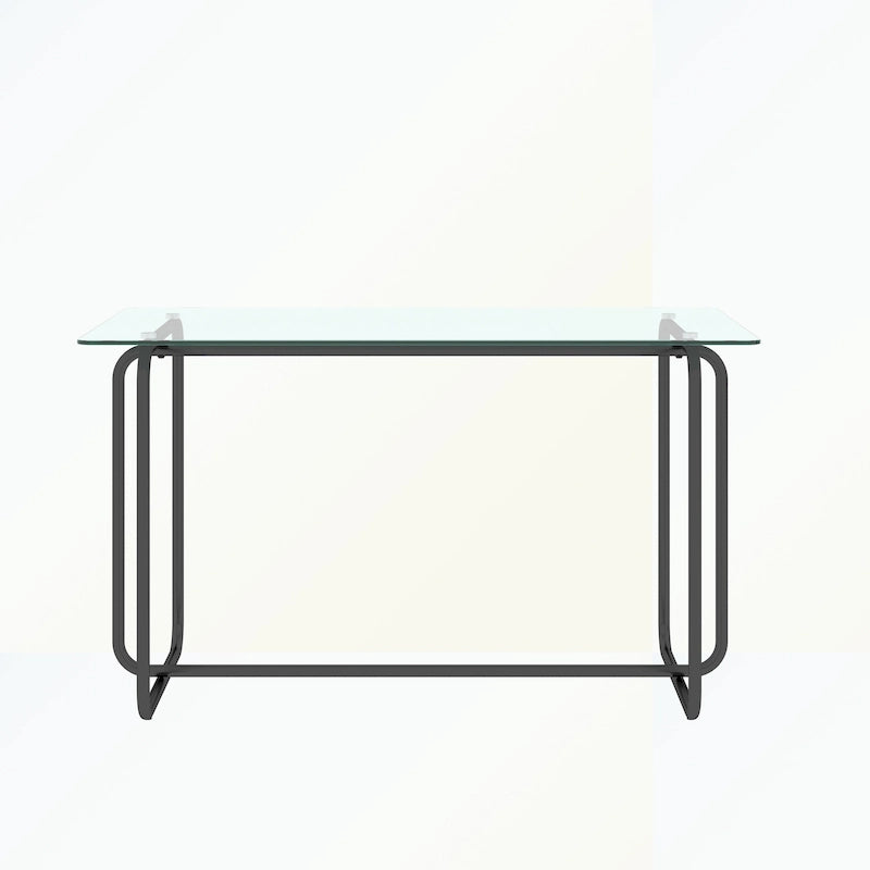 Table à manger rectangulaire avec piètement en métal