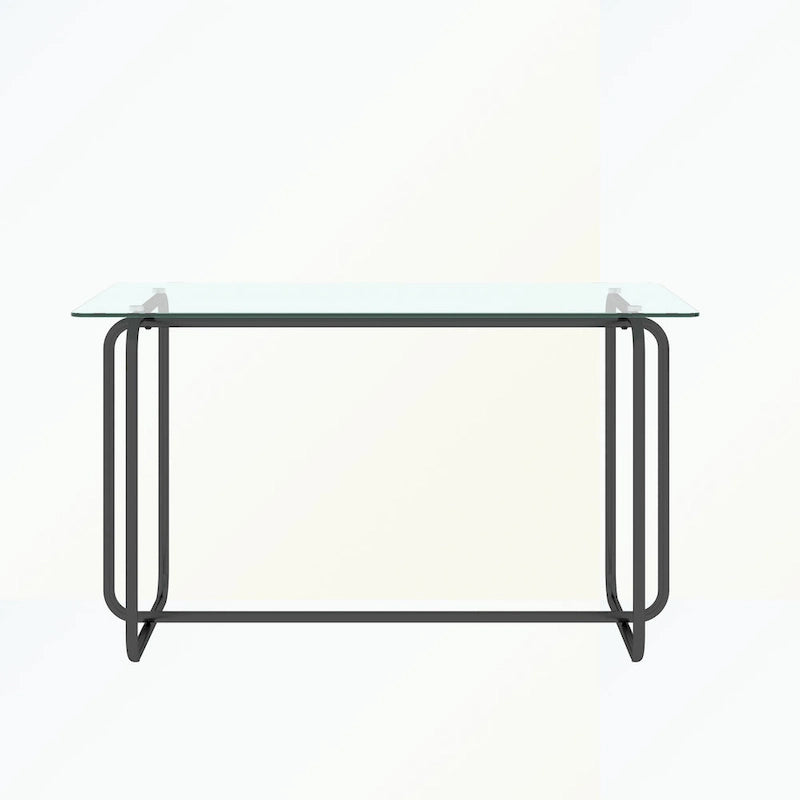 Table à manger rectangulaire avec piètement en métal