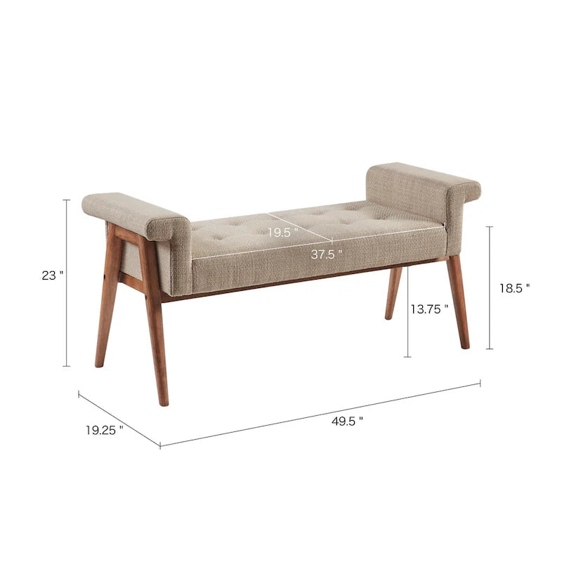 Banc d'appoint Mason Tan par INK+IVY