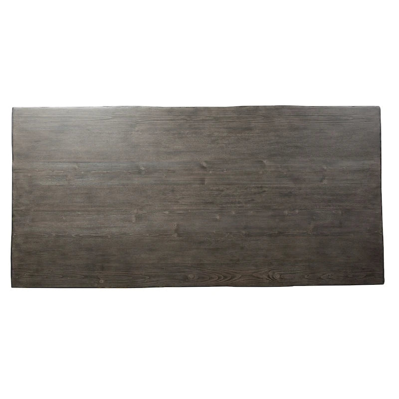 Table à tréteaux Willowrun rustique blanc patiné gris