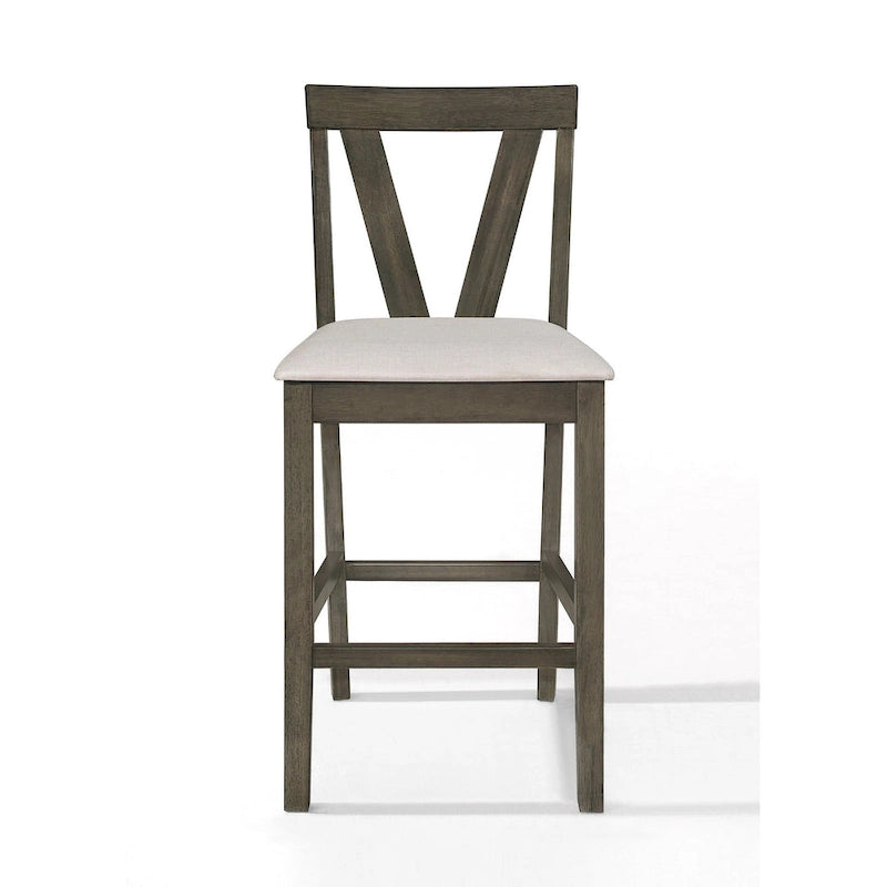 Ensemble de salle à manger 5 pièces carré simple et élégant CraftPorch de hauteur comptoir