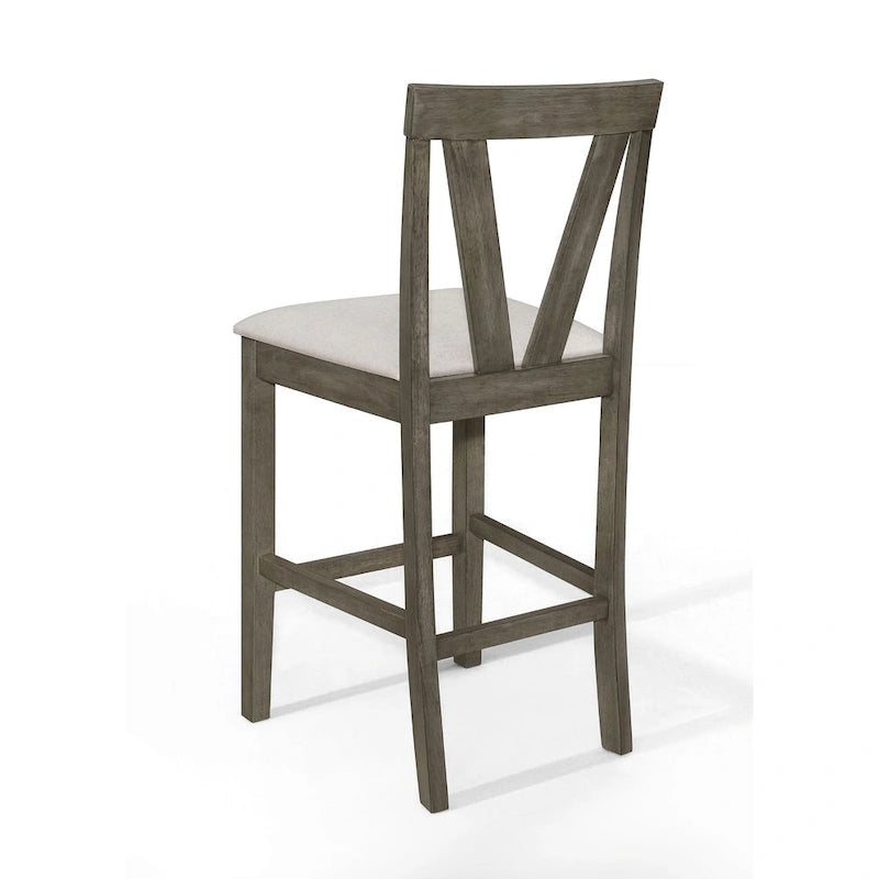 Ensemble de salle à manger 5 pièces carré simple et élégant CraftPorch de hauteur comptoir