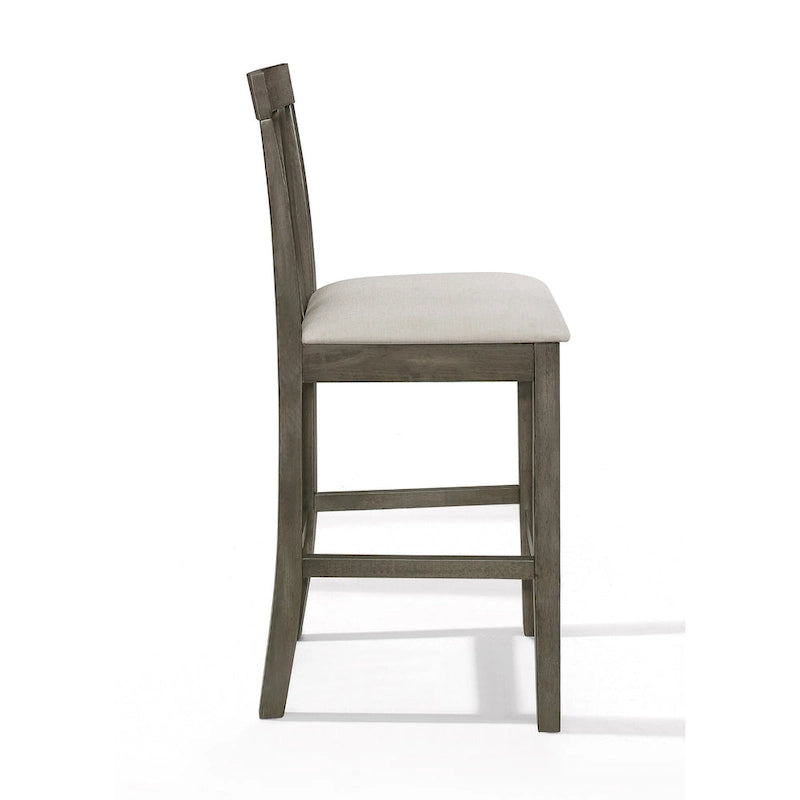 Ensemble de salle à manger 5 pièces carré simple et élégant CraftPorch de hauteur comptoir